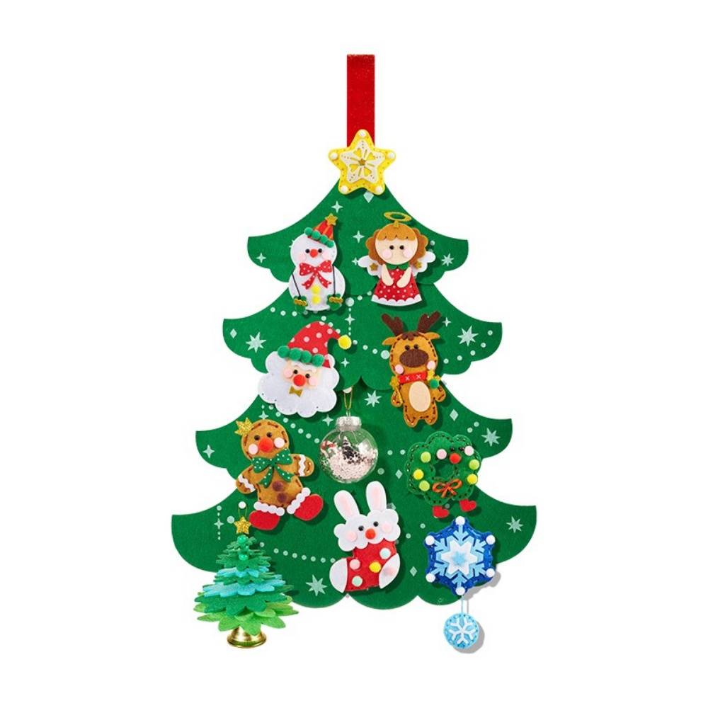 Mideer - 12-in-1 Christmas Arts & Crafts Handcraft DIY Felt Decoration Set - Image 2