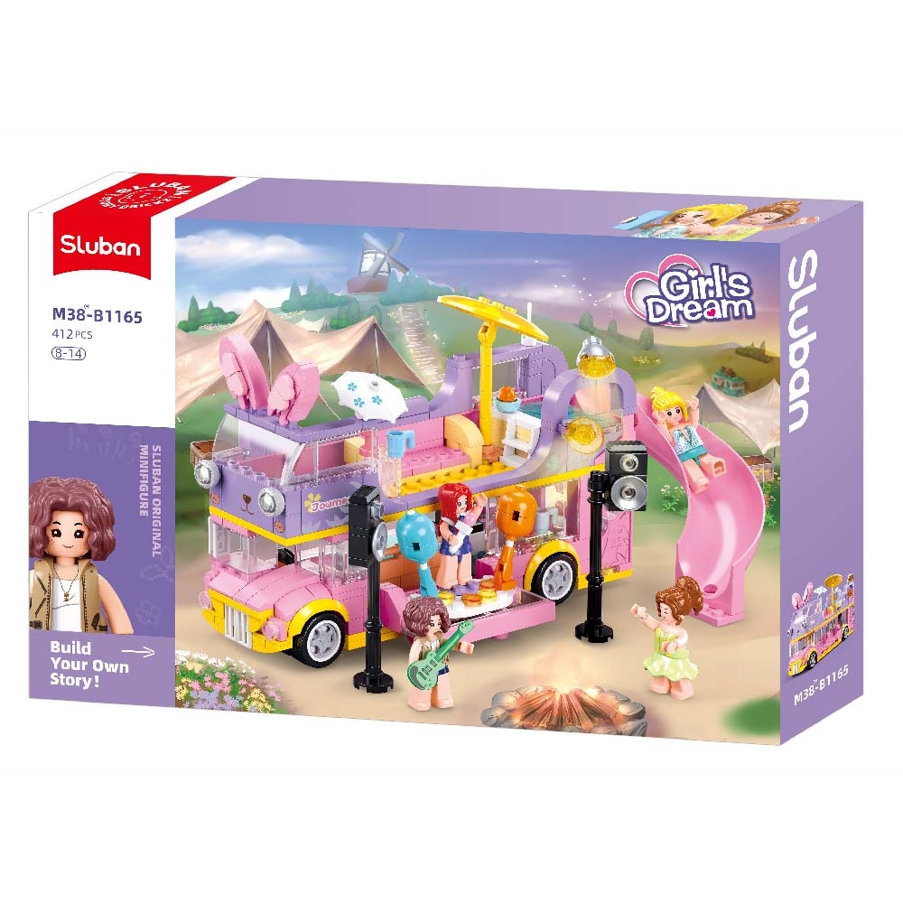 Sluban Building Set: Girls Dream - Music RV - 412pcs