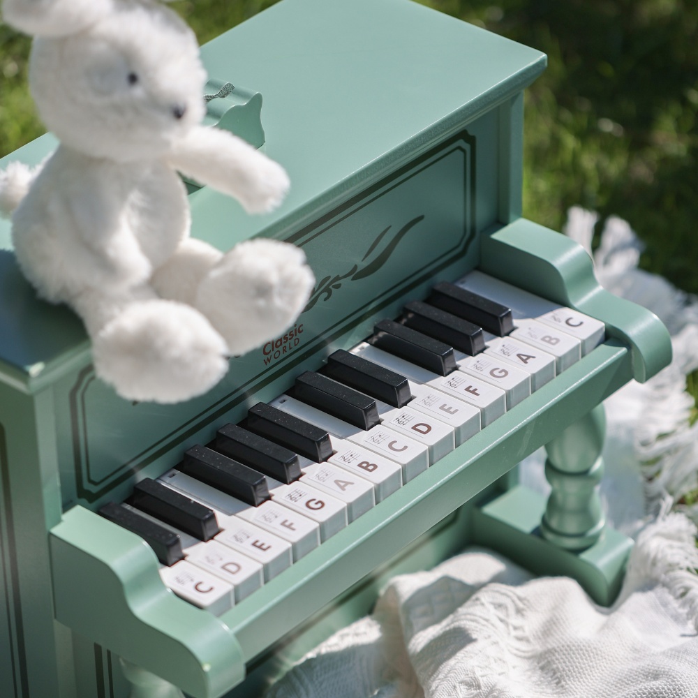 Classic World - Pretend & Play - Wooden Vintage Piano - Image 3