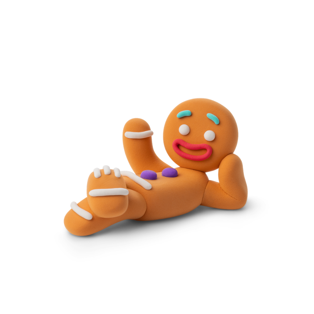 Hey Clay - Modelling Air-Dry Clay with Fun Interactive App - Gingy, Series Shrek, 5 cans - Image 2