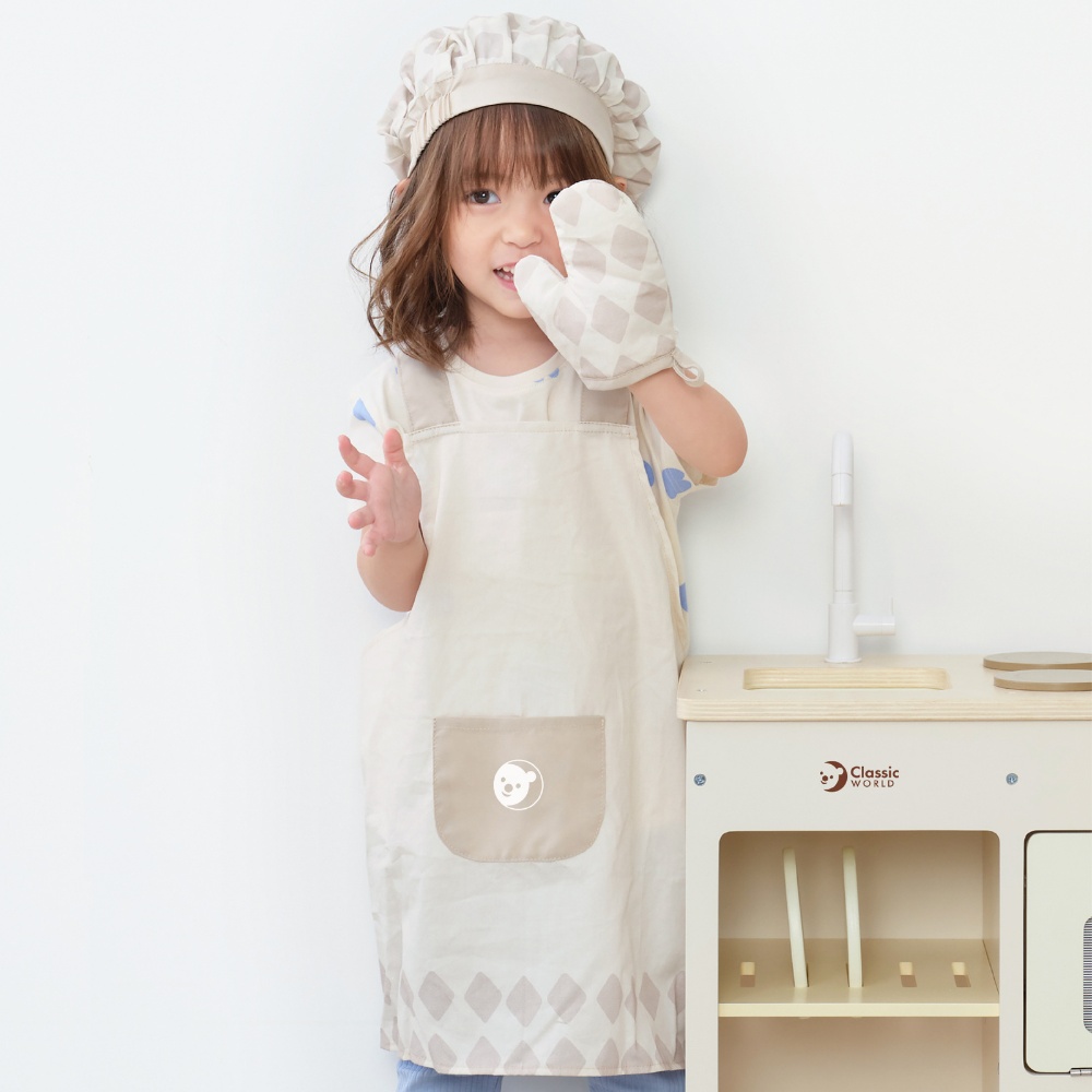 Classic World - Pretend & Play - Chef Uniform Dress-Up Set for Kids - Image 2