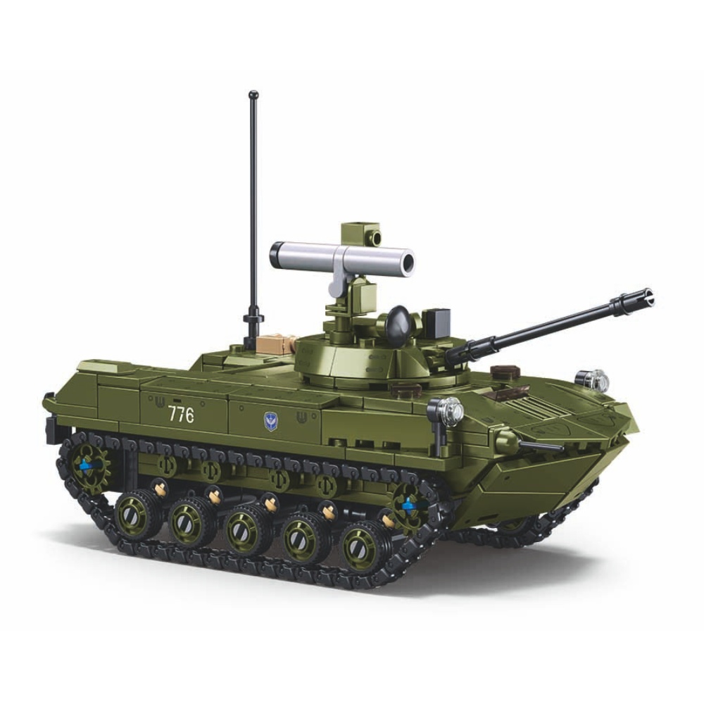Sluban Building Set: Model Bricks - BMD-2S 2-in-1 Tank - 530 Pieces - Image 4