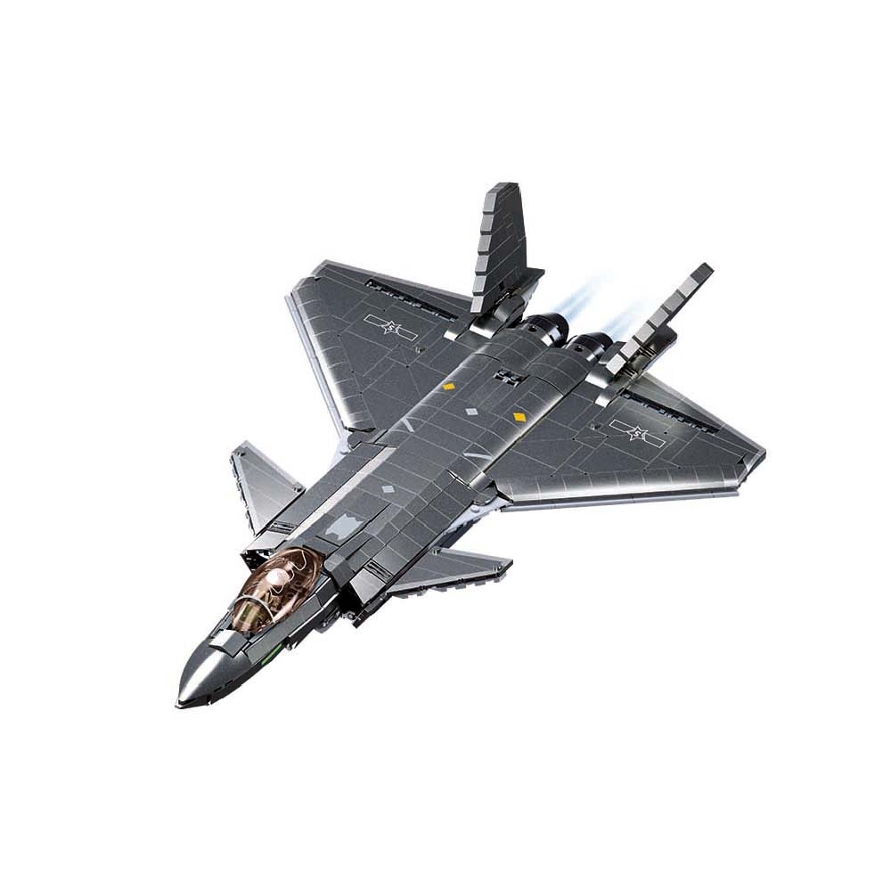 Sluban Building Set: Model Bricks - J20 Stealth Aircraft 1/44 - 1007pcs - Image 2