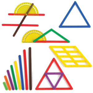 Greenbean - Geo Sticks Construction Set - Maths Geometry Learning Toy - 192pc