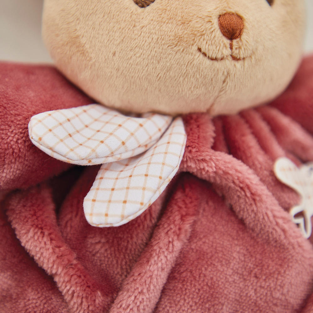 Kaloo - Soft Toy - Burgundy Rabbit Patapouf - 17cm - Image 10