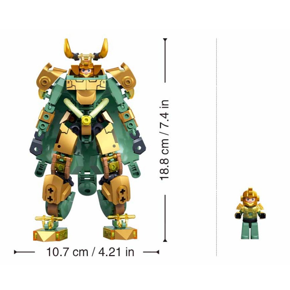 Sluban Building Set: Exosuit - Superhero Mech Armour - 207pcs - Image 5
