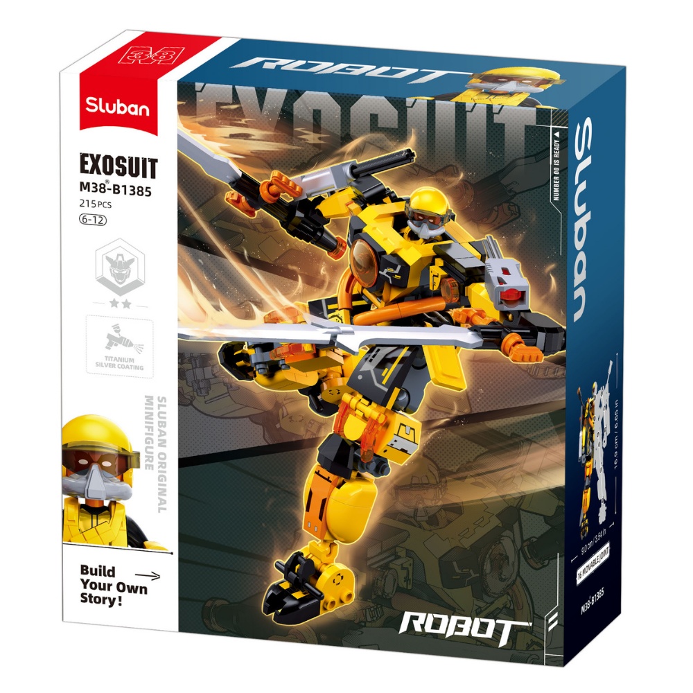 Sluban Building Set: Exosuit - Superhero Mech Armour - 205pcs