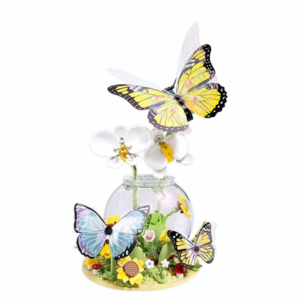 Sluban Building Set: Pleyerid - Butterfly and Flower - 323pcs - Image 3