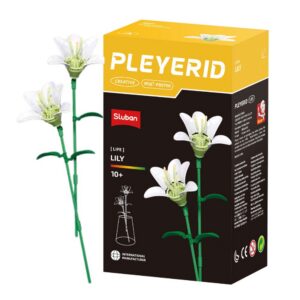 Sluban Building Set: Pleyerid - Flower Collection - White Lily - 58pcs