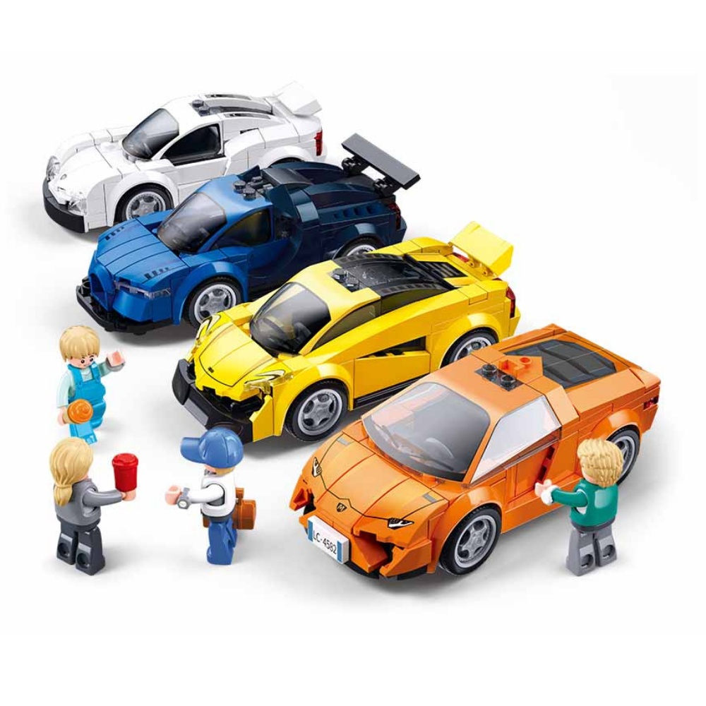 Sluban Building Set: Metropolis - Sports Car (Blue) - 120pcs - Image 5