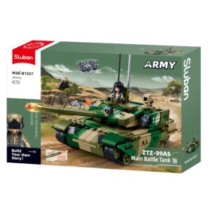 Sluban Building Set: Army - ZTZ-99AS Main Battle Tank 1/44 Scale - 391pcs