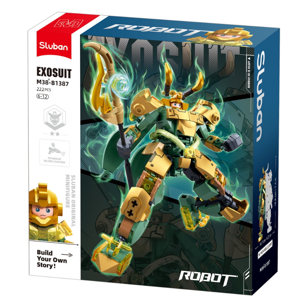 Sluban Building Set: Exosuit - Superhero Mech Armour - 207pcs
