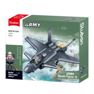 Sluban Building Set: Army - J-20BS Stealth Fighter Jet 1/60 Scale - 169pcs