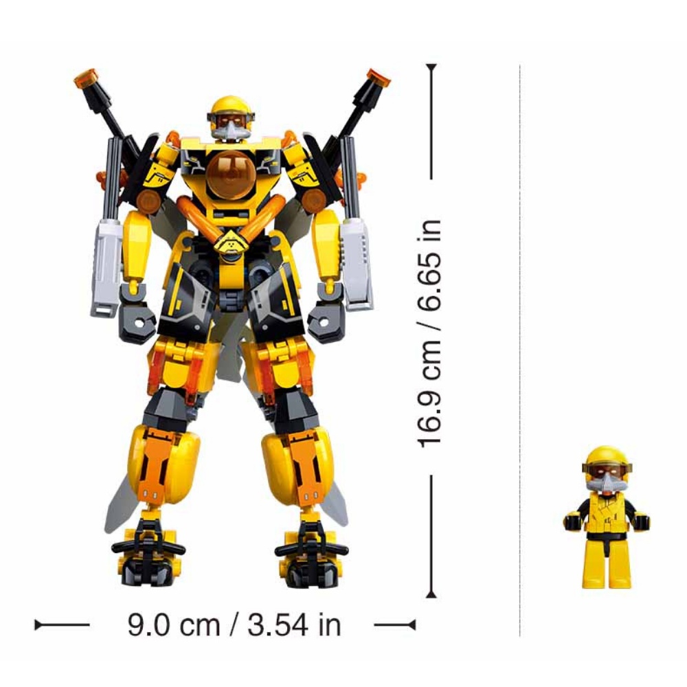 Sluban Building Set: Exosuit - Superhero Mech Armour - 205pcs - Image 5