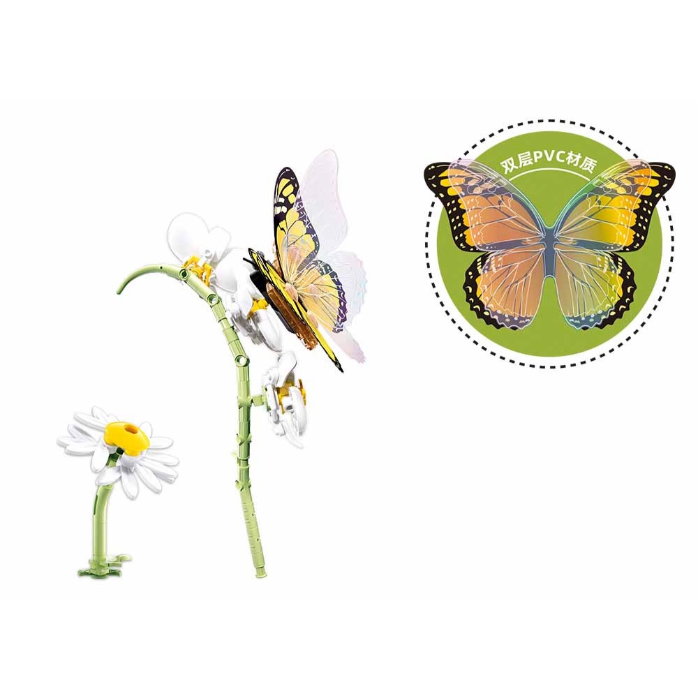 Sluban Building Set: Pleyerid - Butterfly and Flower - 323pcs - Image 4
