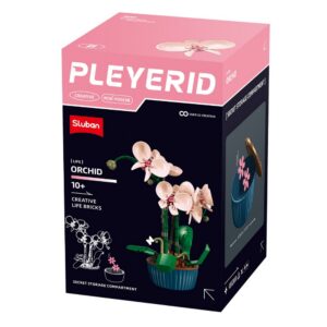 Sluban Building Set: Pleyerid - Pink Orchid - 203pcs