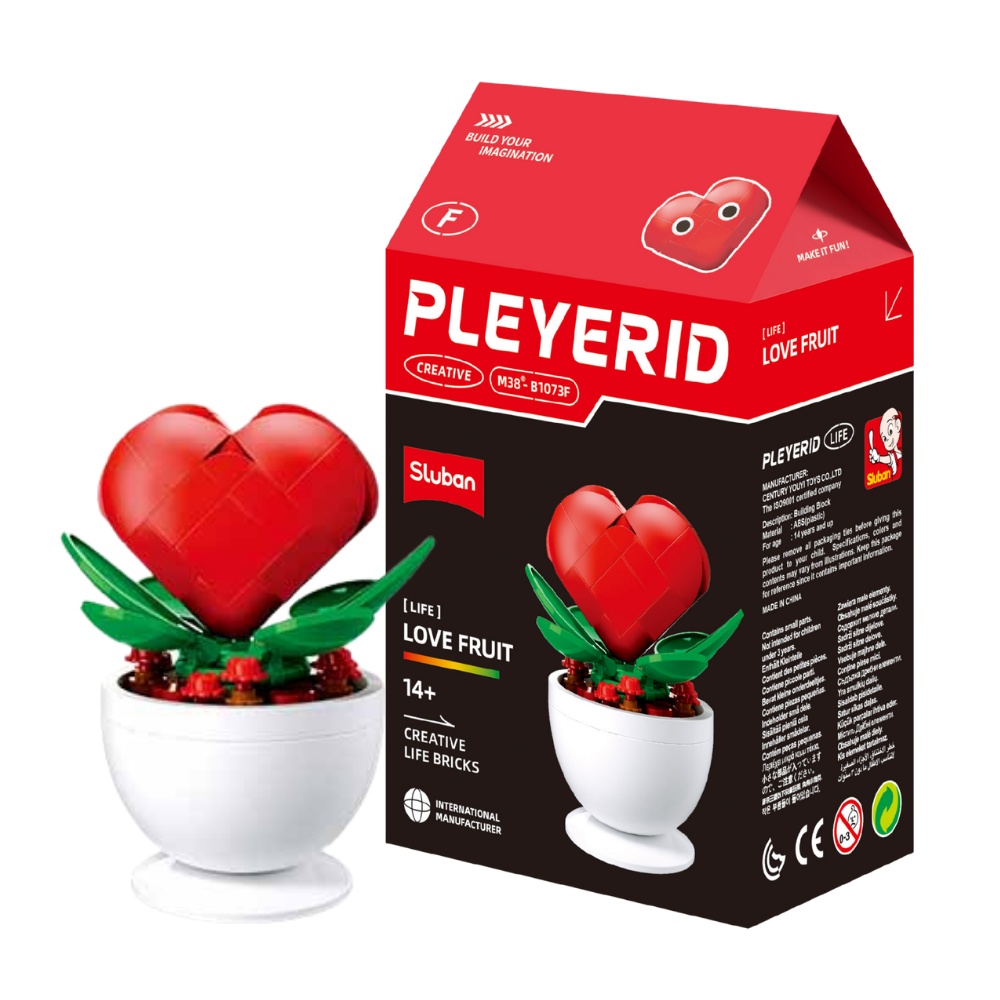 Sluban Building Set: Pleyerid - Potted Plants - Love Fruit 90pcs