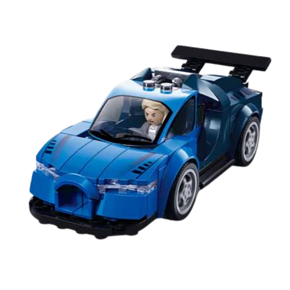 Sluban Building Set: Metropolis - Sports Car (Blue) - 120pcs - Image 2