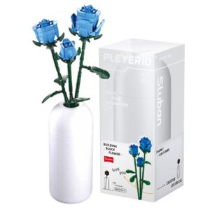 Sluban Building Set: Pleyerid - Blue Rose Bouquet - 238pcs