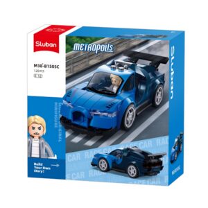 Sluban Building Set: Metropolis - Sports Car (Blue) - 120pcs