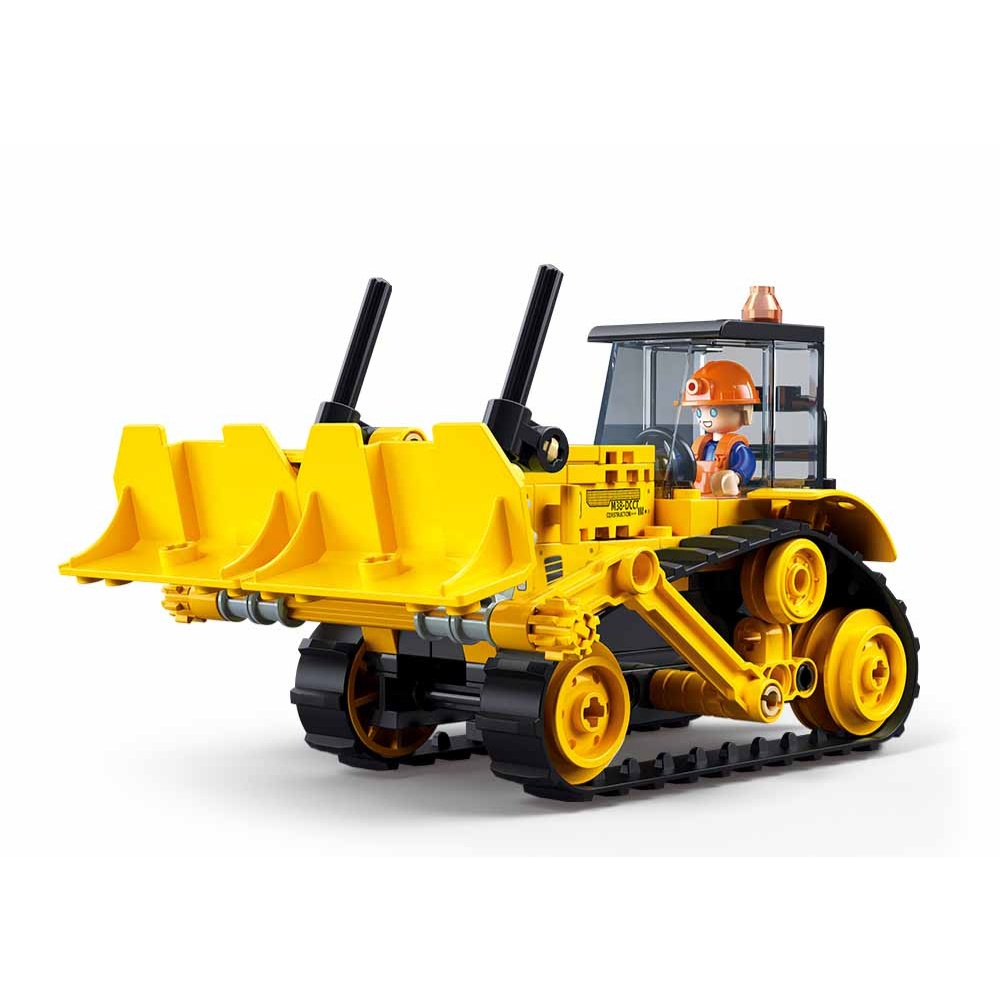 Sluban Building Set: Metropolis - Heavy-Duty Bulldozer - 127pcs - Image 4