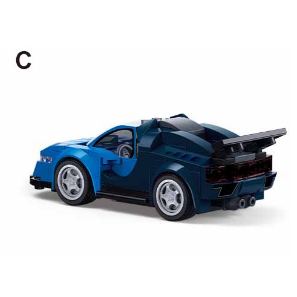 Sluban Building Set: Metropolis - Sports Car (Blue) - 120pcs - Image 4