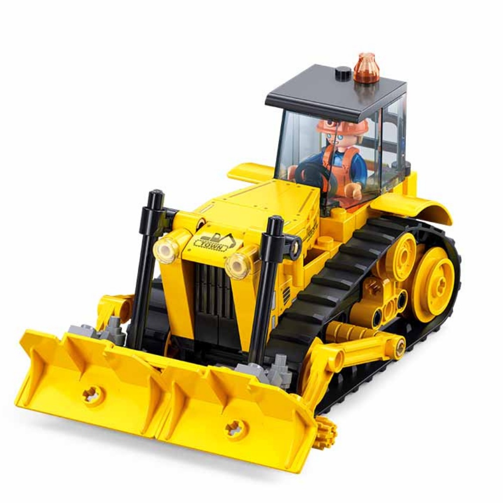 Sluban Building Set: Metropolis - Heavy-Duty Bulldozer - 127pcs - Image 2