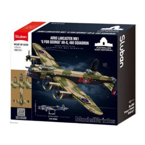 Sluban Building Set: ModelBricks - 1/44 Scale Lancaster Bomber - 1382pcs