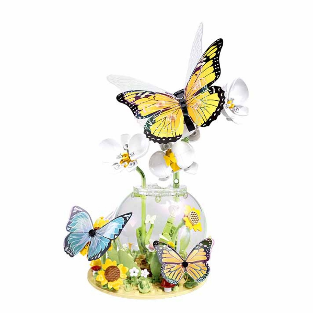 Sluban Building Set: Pleyerid - Butterfly and Flower - 323pcs - Image 2